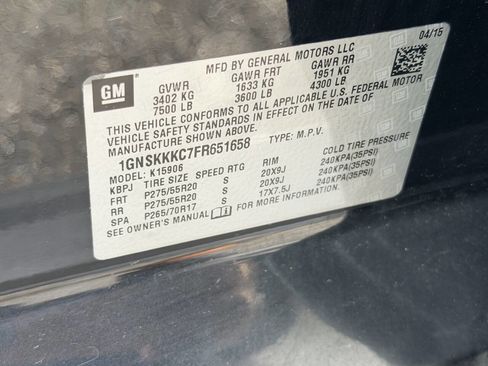 Used 2015 Chevrolet Suburban LTZ AWD/4WD image 22
