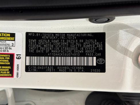 Certified 2025 Toyota Camry LE FWD image 28