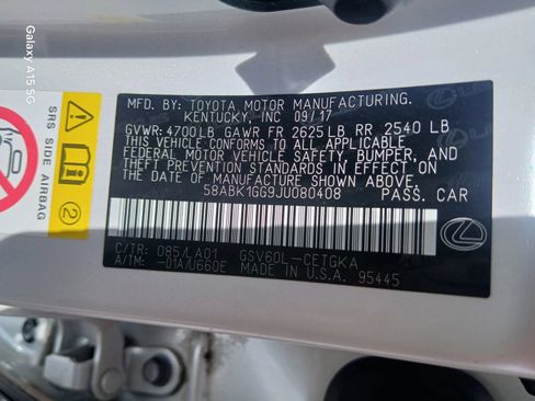 Used 2018 Lexus ES 350 w/ Premier Package FWD image 10