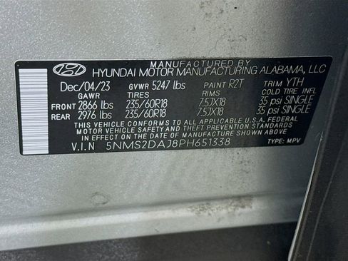 Certified 2023 Hyundai Santa Fe SEL AWD/4WD image 38