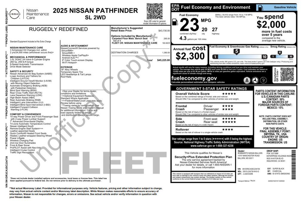 Used 2025 Nissan Pathfinder SL FWD image 4