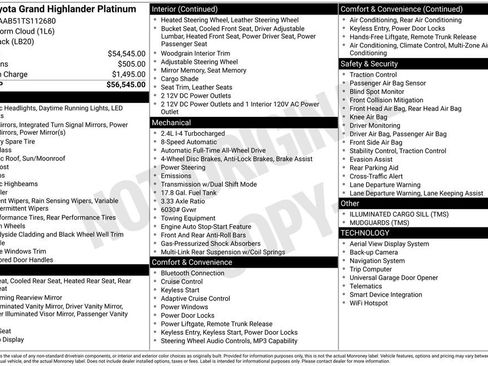 Used 2026 Toyota Grand Highlander Platinum image 30
