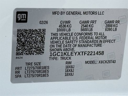 New 2026 Chevrolet Silverado 2500 W/T image 24