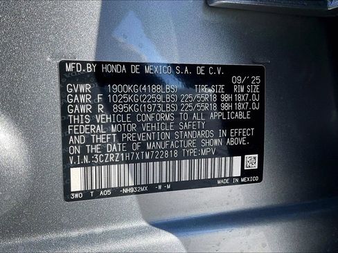 New 2026 Honda HR-V EX-L image 8