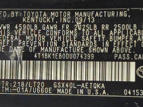 Used 2013 Toyota Avalon XLE Touring FWD image 49