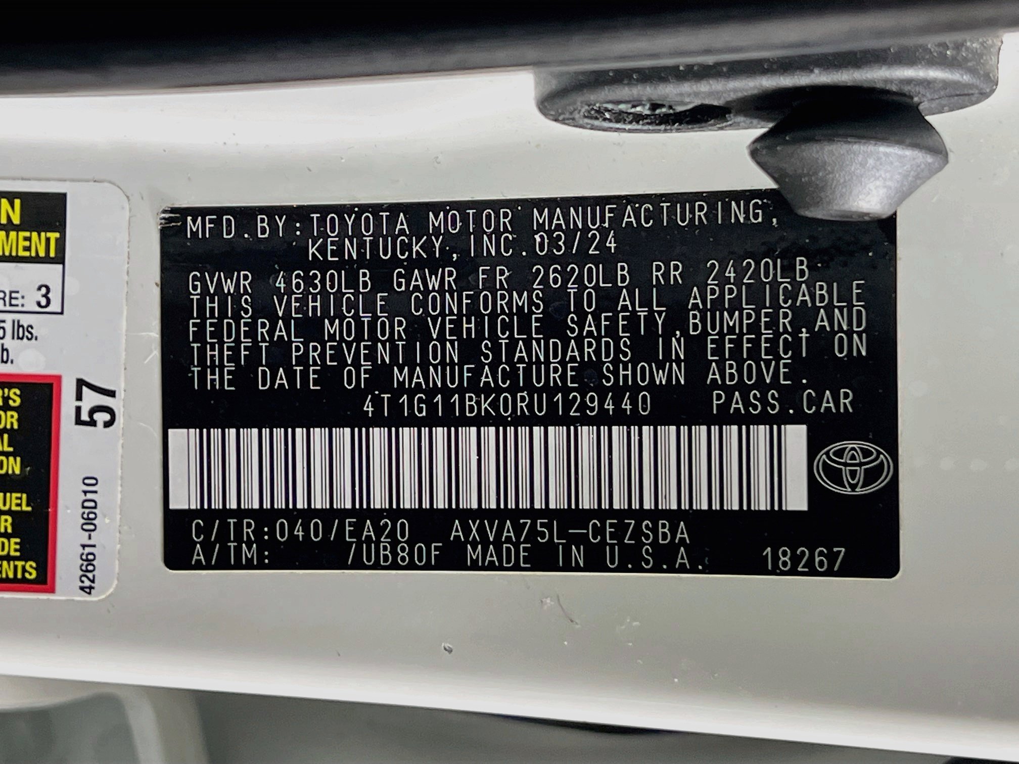Certified 2024 Toyota Camry SE w/ Cold Weather Package AWD/4WD image 27