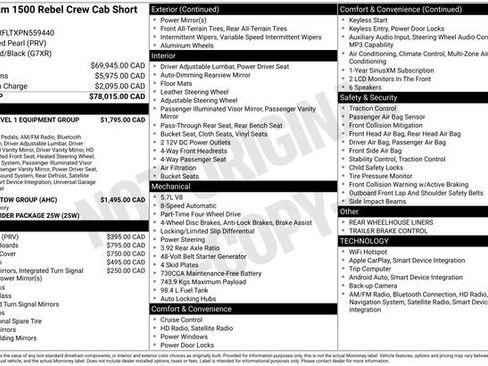 Used 2023 RAM 1500 Rebel w/ Rebel Level 1 Equipment Group AWD/4WD image 34