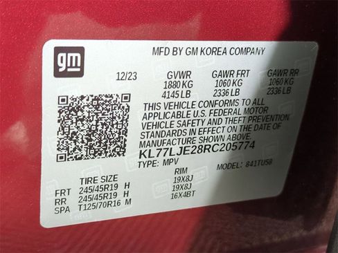 Certified 2024 Chevrolet Trax RS w/ Driver Confidence Package image 33