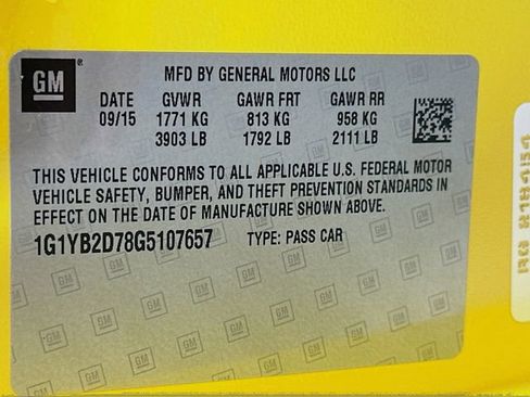 Used 2016 Chevrolet Corvette Stingray Coupe RWD image 21