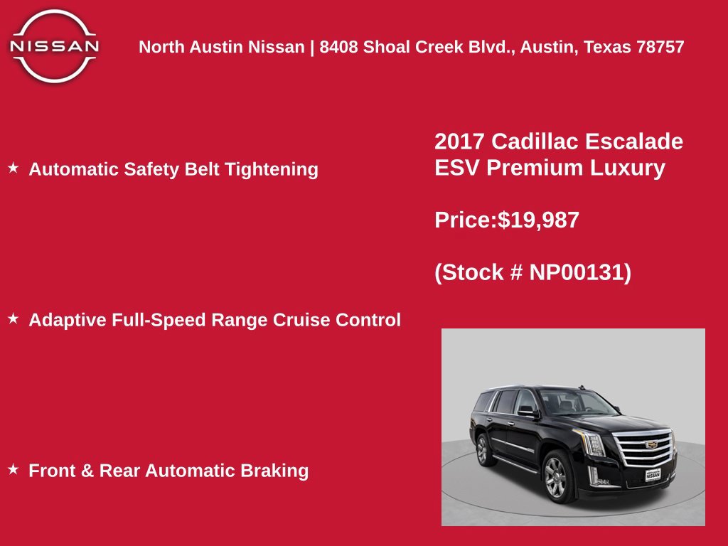 Used 2017 Cadillac Escalade ESV Premium Luxury RWD image 3