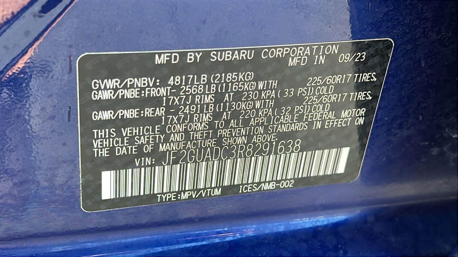 Certified 2024 Subaru Crosstrek 2.0i Premium AWD/4WD image 31