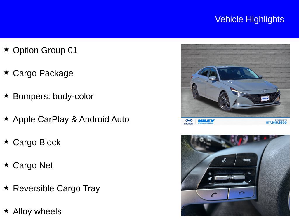 Used 2022 Hyundai Elantra SEL w/ Cargo Package FWD image 9