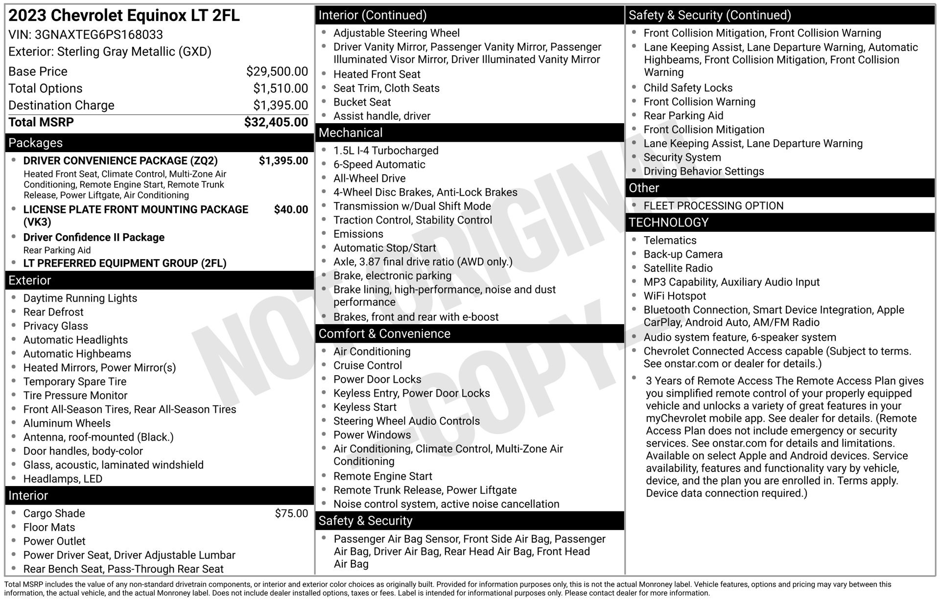 Used 2023 Chevrolet Equinox LT w/ Driver Convenience Package AWD/4WD image 3