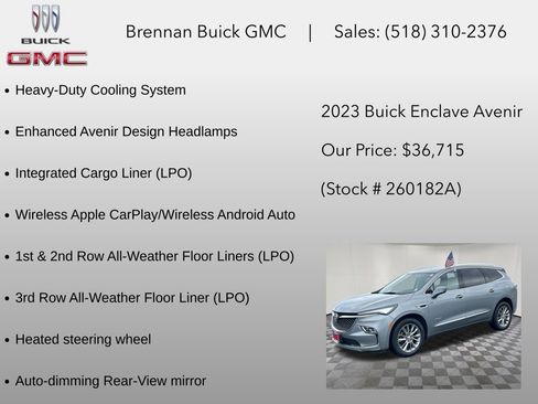 Certified 2023 Buick Enclave Avenir w/ Avenir Technology Package AWD/4WD image 30