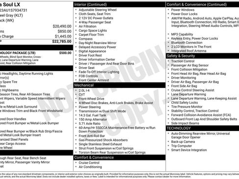 Used 2025 Kia Soul LX w/ LX Technology Package FWD image 13