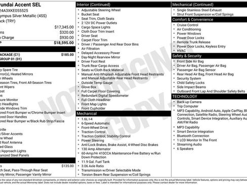Used 2019 Hyundai Accent SEL w/ Cargo Package FWD image 39