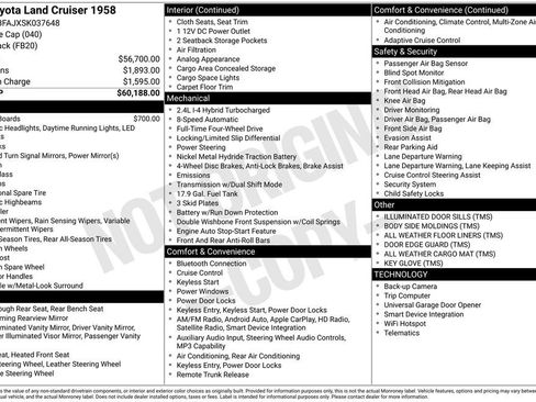 Certified 2025 Toyota Land Cruiser 1958 AWD/4WD image 40