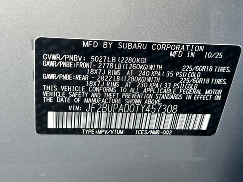 New 2026 Subaru Outback Premium image 27