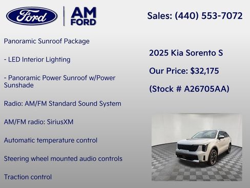 Used 2025 Kia Sorento S w/ Panoramic Sunroof Package AWD/4WD image 6