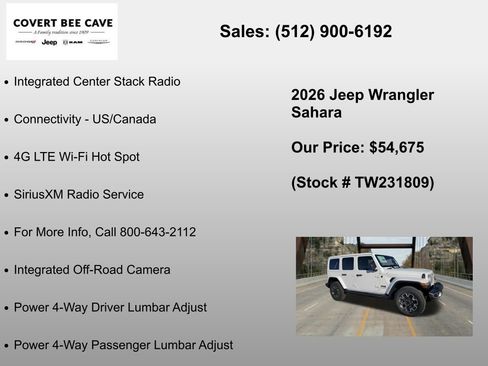 New 2026 Jeep Wrangler Unlimited Sahara AWD/4WD image 36