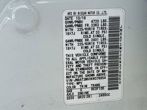 Used 2019 Nissan Rogue SV w/ Sun & Sound Touring Package image 29