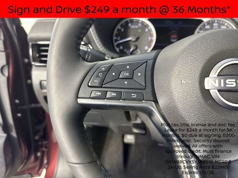 New 2025 Nissan Sentra SV w/ All-Weather Package image 13