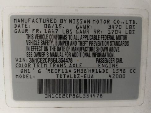 Used 2016 Nissan Versa Note SV FWD image 33