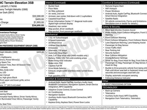 Used 2026 GMC Terrain Elevation image 10