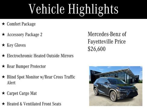 Used 2020 Lexus NX 300 FWD w/ Comfort Package image 6