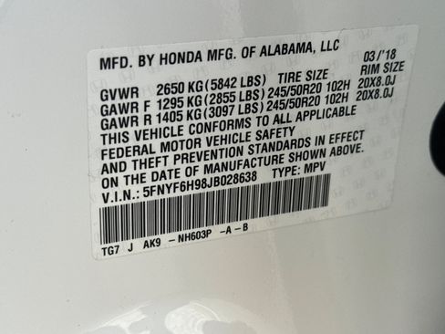 Used 2018 Honda Pilot Touring image 26