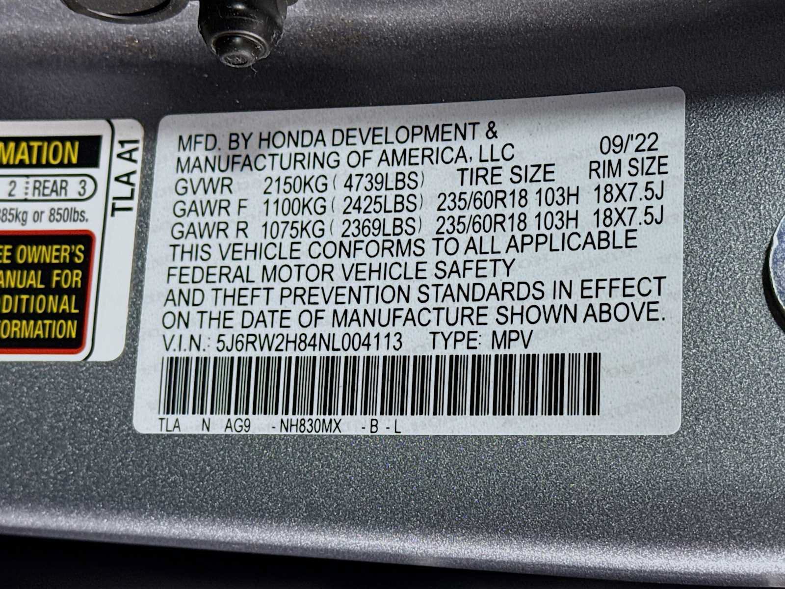 Certified 2022 Honda CR-V EX-L image 30