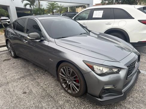 Used 2018 INFINITI Q50 Red Sport 400 w/ Cargo Package (L95) RWD image 2