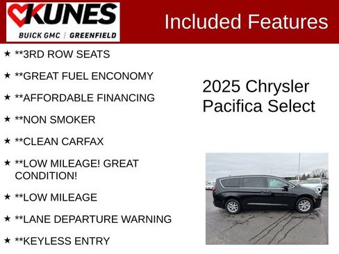 Used 2025 Chrysler Pacifica Select FWD image 3