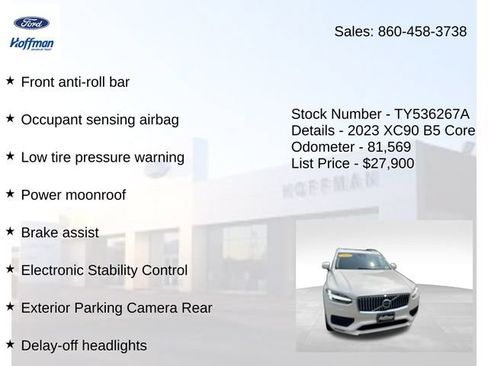 Used 2023 Volvo XC90 B5 Core w/ Protection Package Premier AWD/4WD image 30