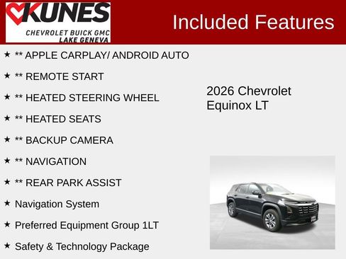 New 2026 Chevrolet Equinox LT w/ Safety and Technology Package image 3