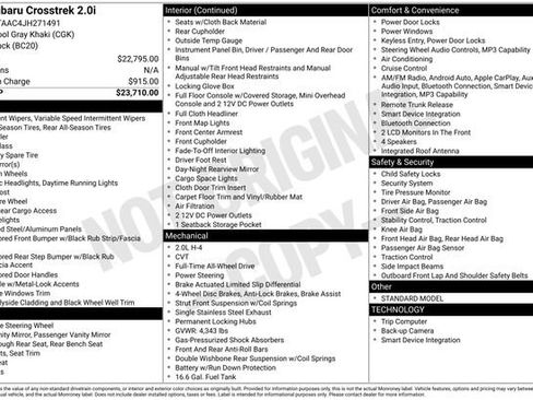 Used 2018 Subaru Crosstrek 2.0i image 7