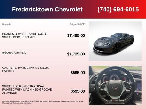 Used 2017 Chevrolet Corvette Z06 w/ Battery Protection Package RWD image 5