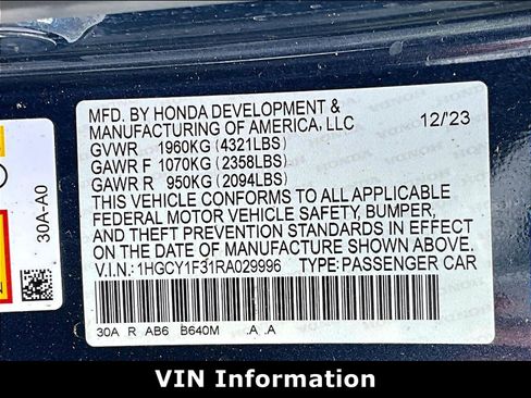 Used 2024 Honda Accord EX image 18