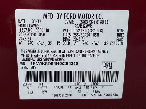 Used 2017 Ford Explorer XLT w/ Equipment Group 202A AWD/4WD image 31
