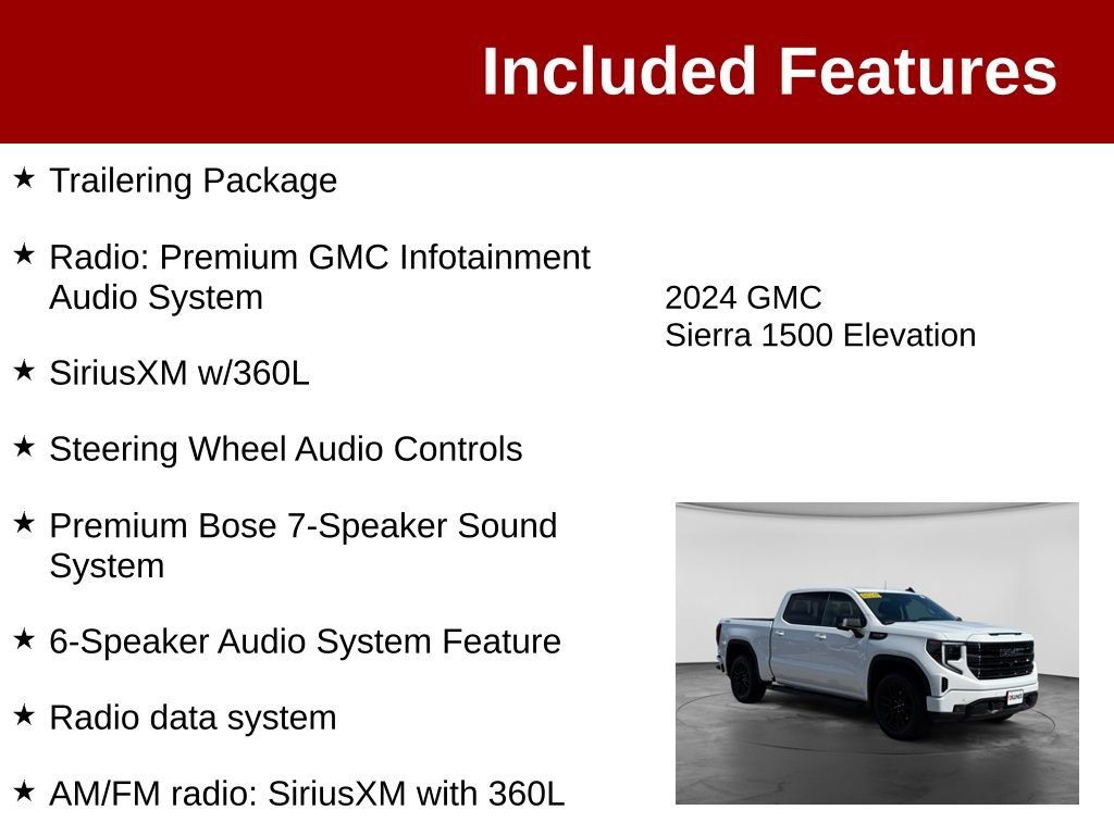 Used 2024 GMC Sierra 1500 Elevation w/ Elevation Premium Package AWD/4WD image 4