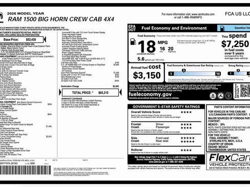 New 2026 RAM 1500 Big Horn image 2