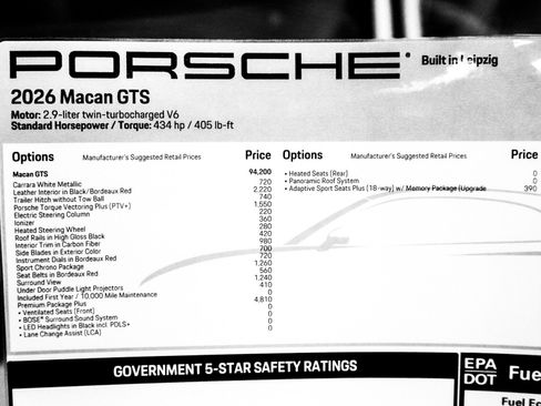 New 2026 Porsche Macan GTS AWD/4WD image 30