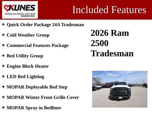 New 2026 RAM 2500 Tradesman w/ Bed Utility Group AWD/4WD image 3