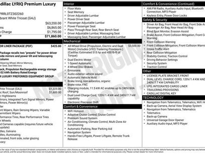 New 2026 Cadillac Lyriq Premium Luxury w/ LPO, Floor Liner Package