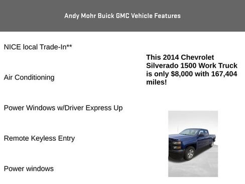 Used 2014 Chevrolet Silverado 1500 W/T w/ Trailering Package RWD image 4