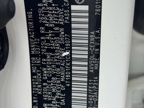 Used 2012 Toyota Camry LE FWD image 3