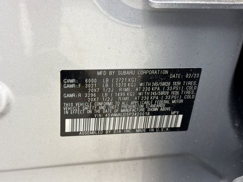 Used 2023 Subaru Ascent Limited w/ Technology Package AWD/4WD image 27