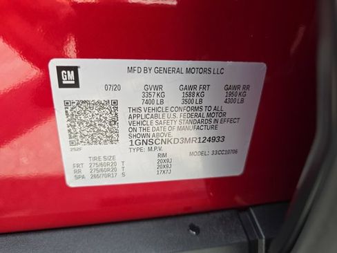 Certified 2021 Chevrolet Tahoe LT w/ LT Signature Package RWD image 34