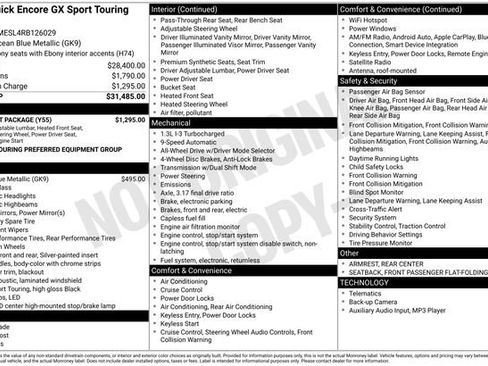 Used 2024 Buick Encore GX Sport Touring w/ Comfort Package image 6