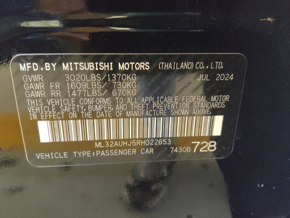 Used 2024 Mitsubishi Mirage ES FWD image 33